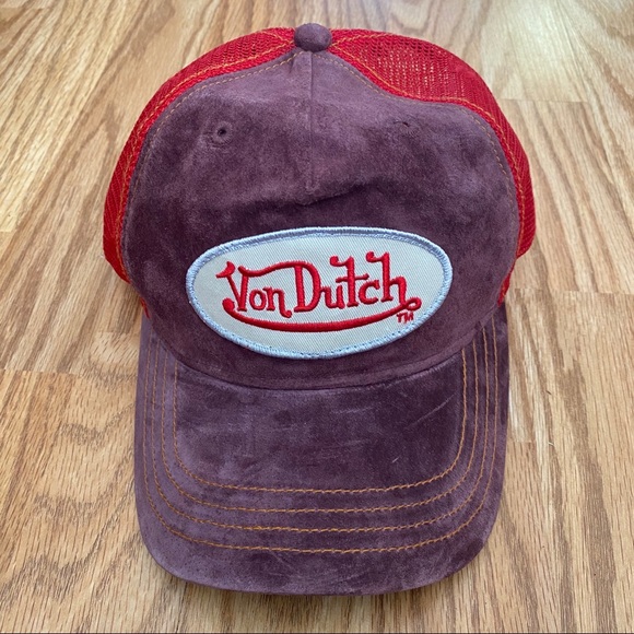 Von Dutch Burgundyred Velvet Mesh 
